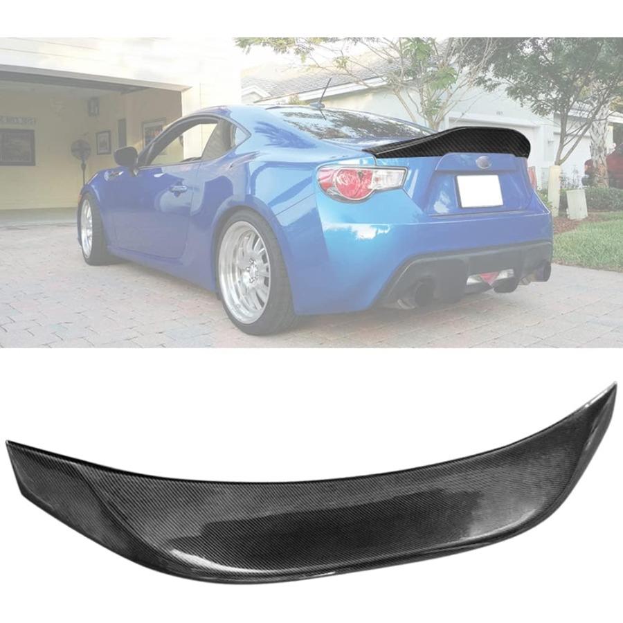 Спойлер на багажник, совместимый с 20132020 Scion FRS Toyota 86 Subaru BRZ, L-типа, под карбон, ПП, задняя накладка на крышку багажника, крыло