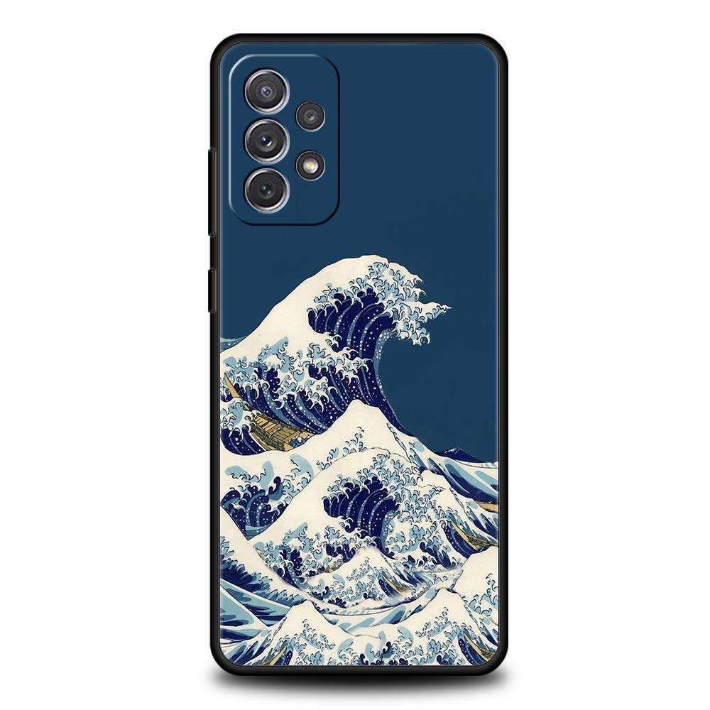 Чехол для телефона "Большая волна в Канагаве" для Samsung Galaxy A73 A53 A33 5G A13 A23 A21s A03 A11 A31 A41 A51 A52 A71 M21 M31 A01