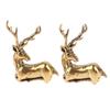 1 шт. ретро латунная рождественская миниатюрная фигурка лося, аксессуары для украшения фестиваля, мини-статуя оленя, настольное украшение, декор