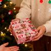 Christmas Gift Wrapping Paper Sheets 70x50cm Funny Santa Claus Pattern Gift Packaging Paper Roll For Wedding Party Decoration