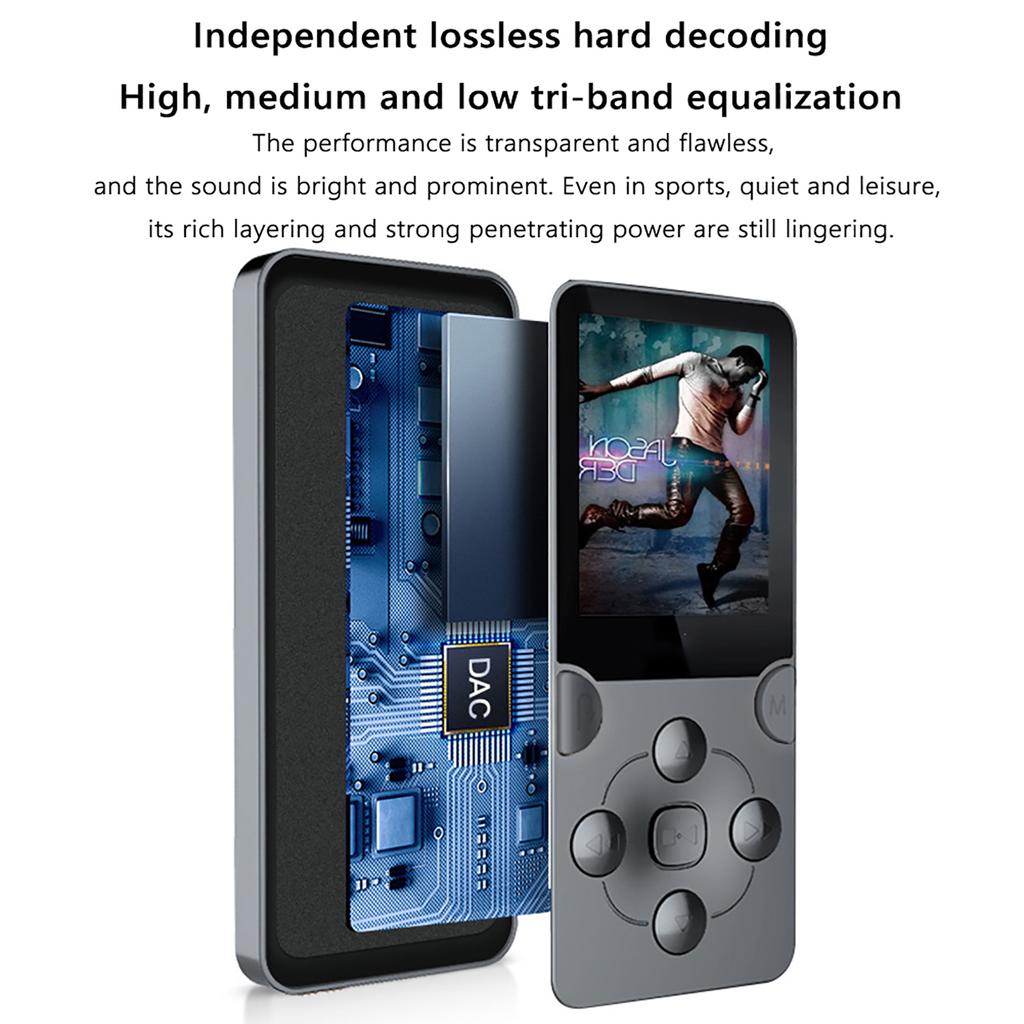 1.8inch MP3 MP4 Player Recording E-Book TFT Color Screen MP3 Music Player HiFi Stereo Sound with Speaker for Students