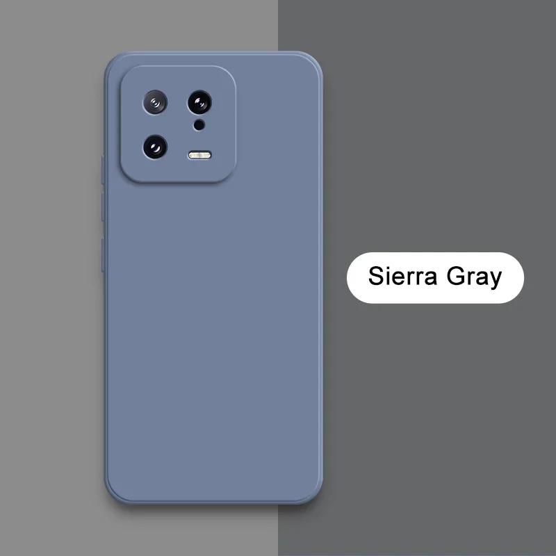 Square Liquid Silicone Phone Case for Xiaomi 13 13T Pro Ultra Lite 360 Protective Soft Back Cover Mi 13Pro 13Lite Shockproof Bag