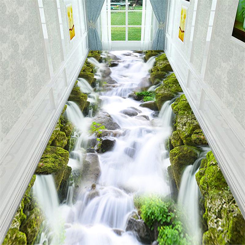 Коридорные ковры и ковры Gold Fish Lake 3D Водопад Ковер для гостиной Ковер для кухни Ковер для спальни Коврик для ванной Входной коврик