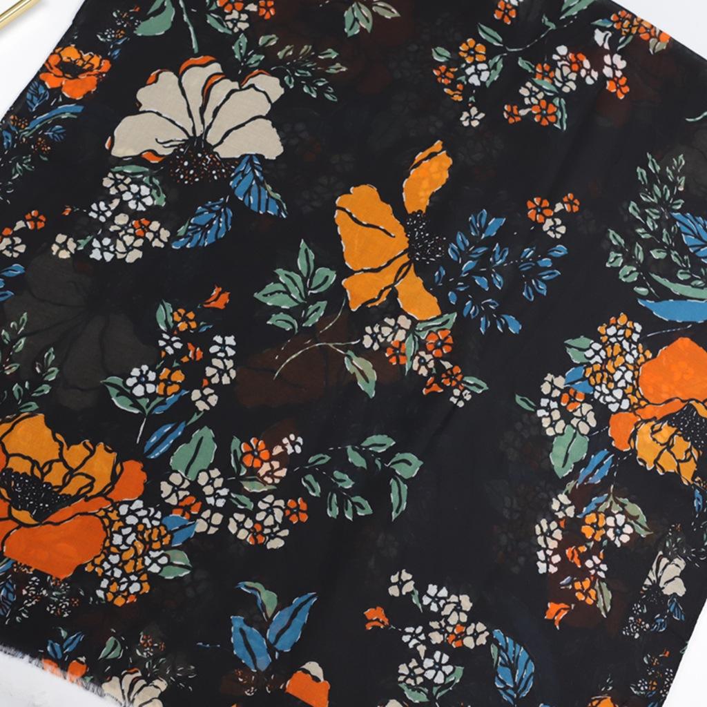 2024 Весна и Осень Зима Новый Хлопок И Конопля Длинный Тонкий Шарф Путешествия Универсальный Солнцезащитный Теплый Шаль Для Женщин