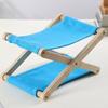 Adjustable Height Folding Wooden Beach Pillow Compact Canvas Lounge Headrest  Household