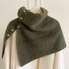 Thicken Knitted Shawl Button Scarves Knitwear Korean Style Women Winter Shawl  Women