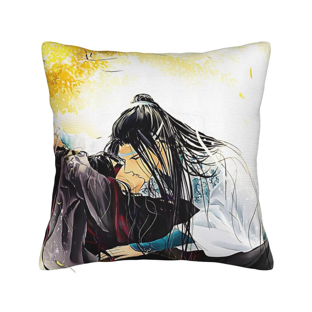 Pillow Cover The Founder of Diabolism Mo Dao Zu Shi Cartoon  Kawaii Pillow Case For Living Room Chair Pillowcases