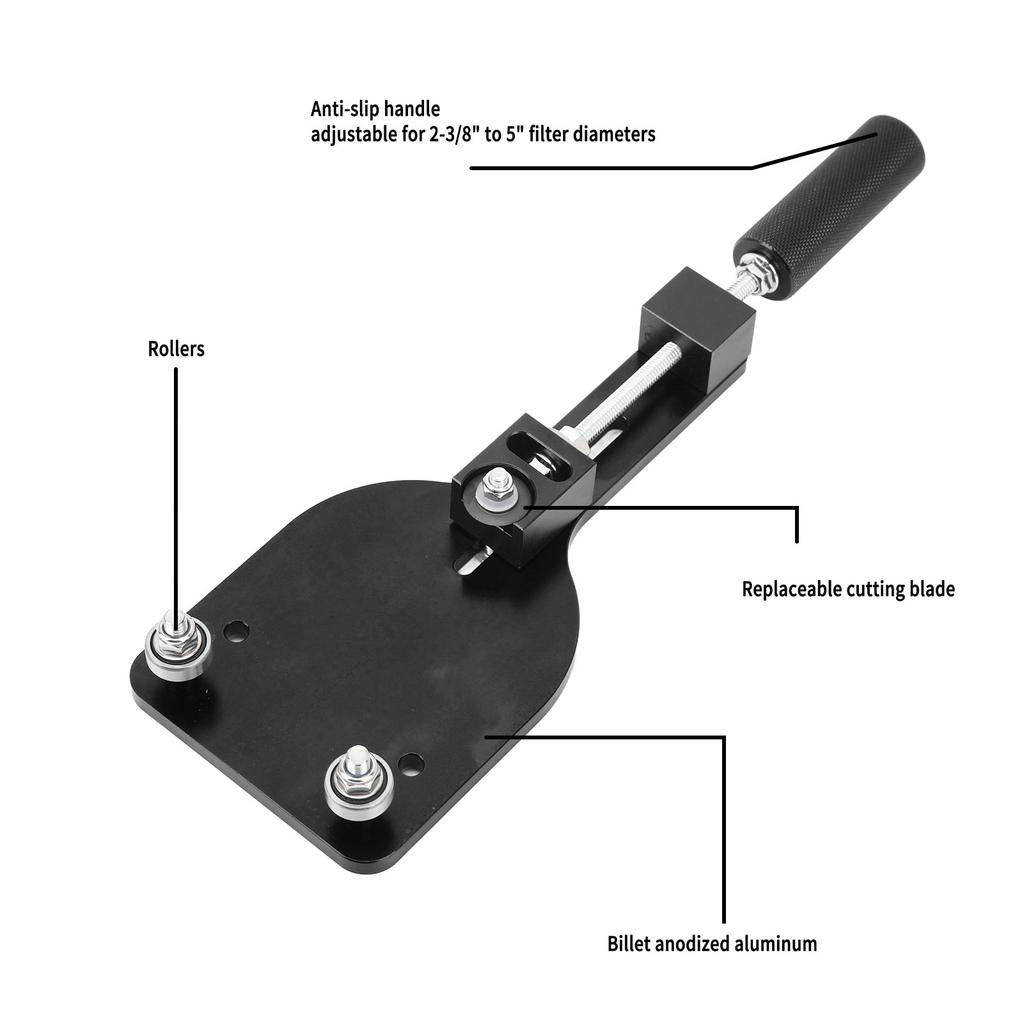 Нож для срезания масляных фильтров из цинкового сплава, высокая эффективность 77750 sy, для работы с фильтрами диаметром от 23/8 дюйма до 5 дюймов