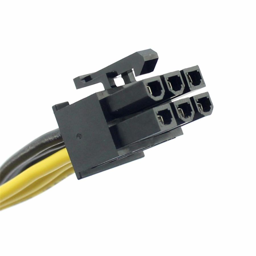 PCI-E PCI Express 6Pin на двойной 2-портовый 8Pin 6+2Pin адаптер кабель питания для видеокарты GPU модуль провод 18AWG 50см+20см разветвитель майнер