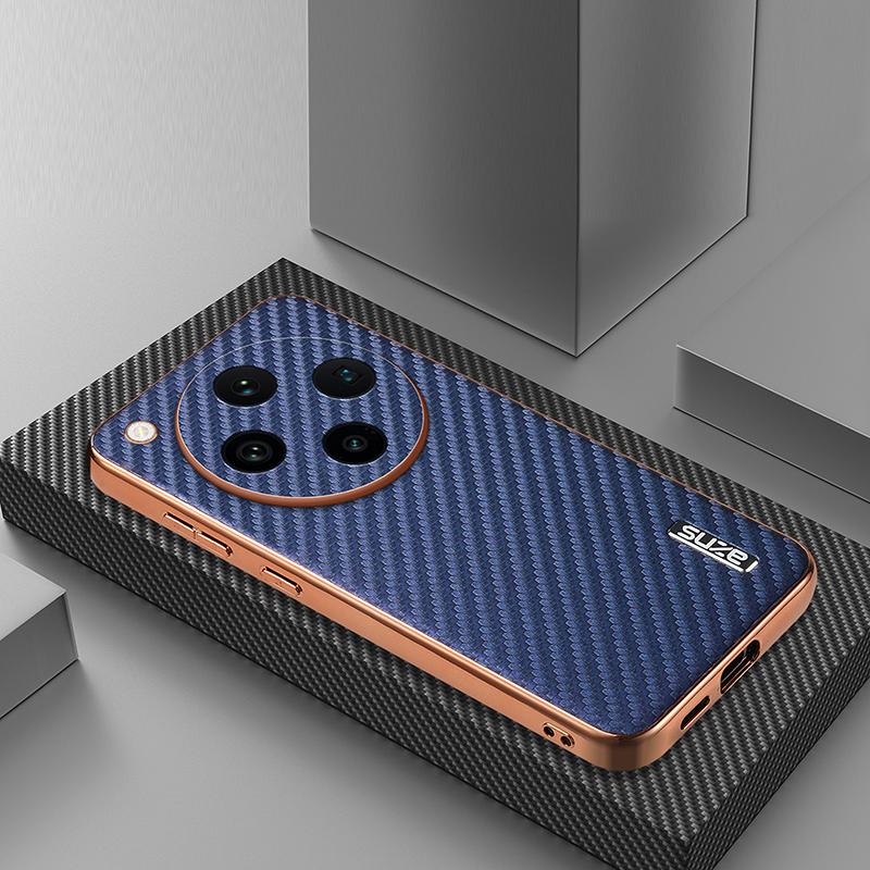 Для OPPO Find X8 Pro Чехол Роскошный PU Покрытие Карбоновый Защитный Чехол Для OPPO Find X8 X6 Pro X7 Ultra Phone Shell