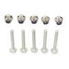 5 Set 19M7834/14M7397 Lock Nut Kit Silver Shear Pin Bolts for Deere Agricultural Machinery