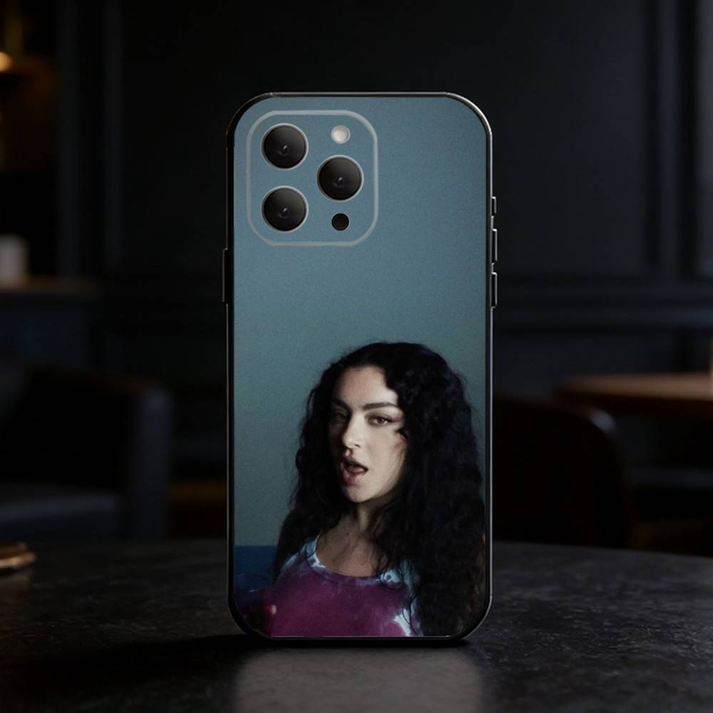 Чехол для телефона Charli XCX 360 Brat для iPhone 17,16,15,14,13,12,11 Plus,Pro Max,SE4Мягкий силиконовый черный чехол