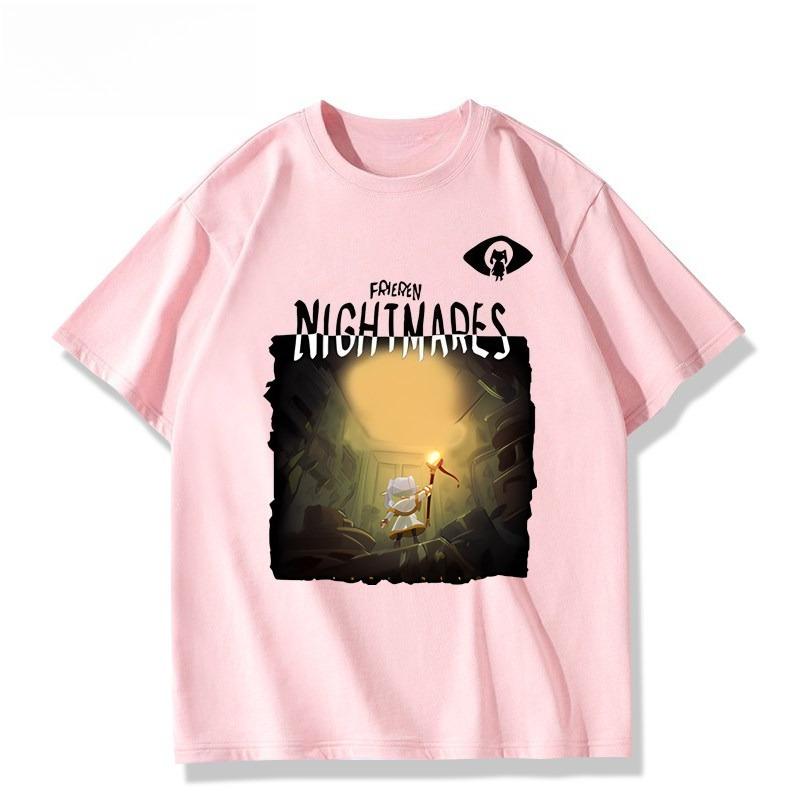 2026 item из коллаборации Tiny Nightmare, испортивший аниме-аксессуары Felilins Футболка Унисекс летняя хлопковая с коротким рукавом