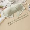 Strapless Bra for Women Front Buckle Push-Up Underwear No Wire Pull Up Non-Slip Bandeau Bra