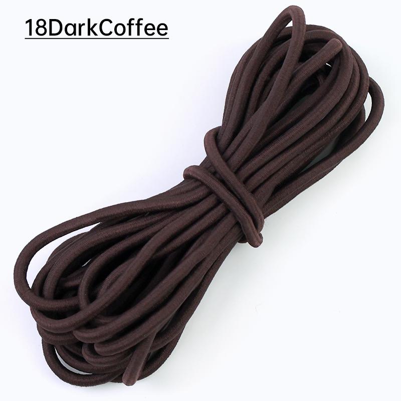 2/5/10 метров Meetee 5 мм Эластичные веревки для пояса Цветная резинка Одежда Сумки Растягивающийся шнур Швейные аксессуары для одежды