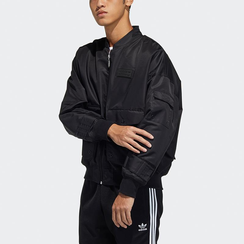 adidas Оригинальная БОМБЕР Куртка Мужская Черная H07081