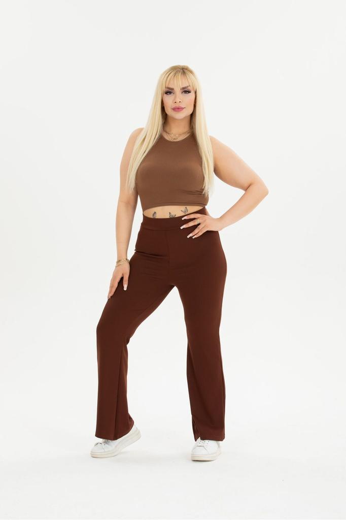 Женские стильные леггинсы больших размеров, испанские леггинсы большого размера в рубчик, брюки