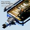 4 в 1 8-контактный + USB-C / Type-C + Micro USB + USB 3.0 Мужской TF-кардридер