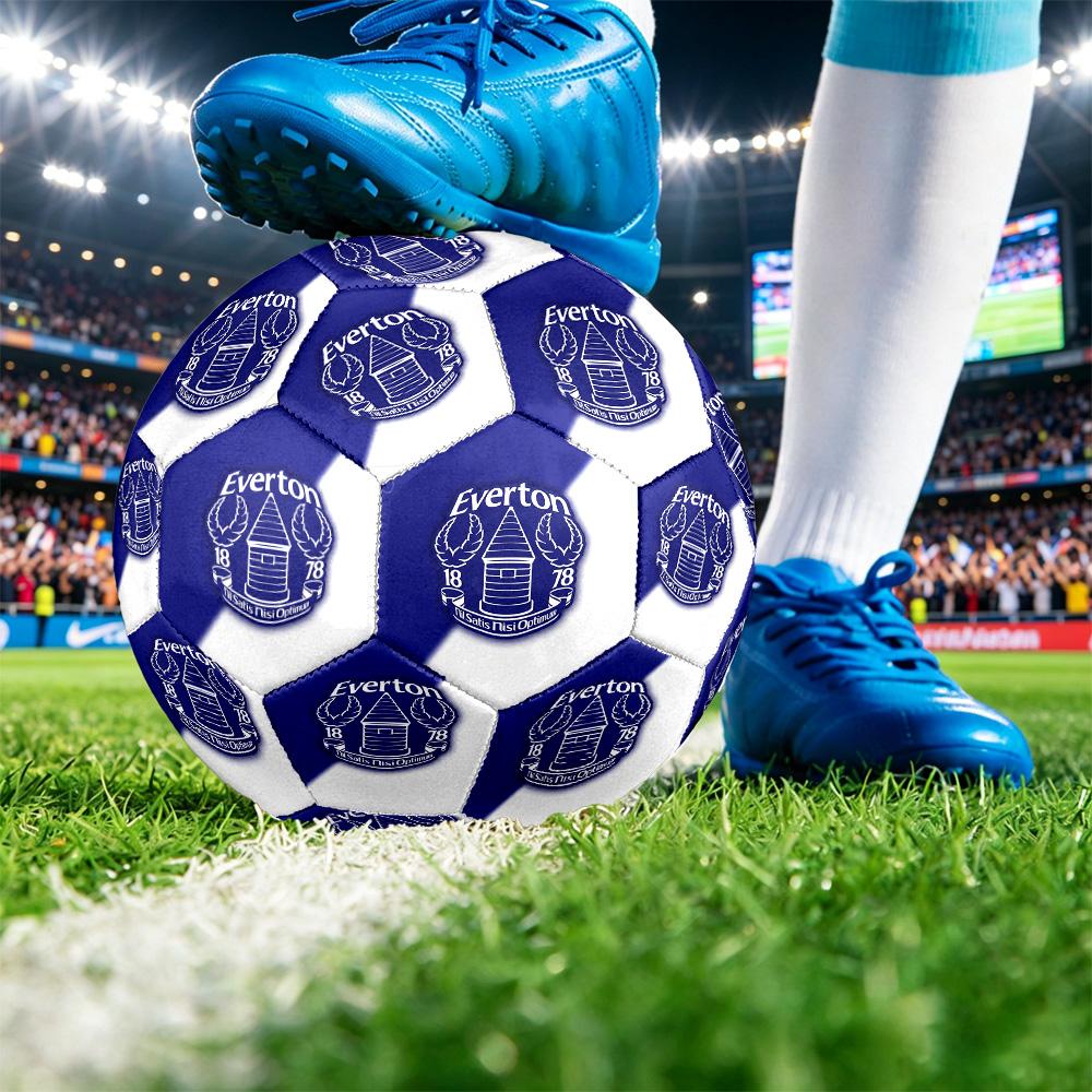 Футбольный мяч Everton Football, размер 5, с принтом, противоскользящий, для взрослых, сувенир для футбольных фанатов
