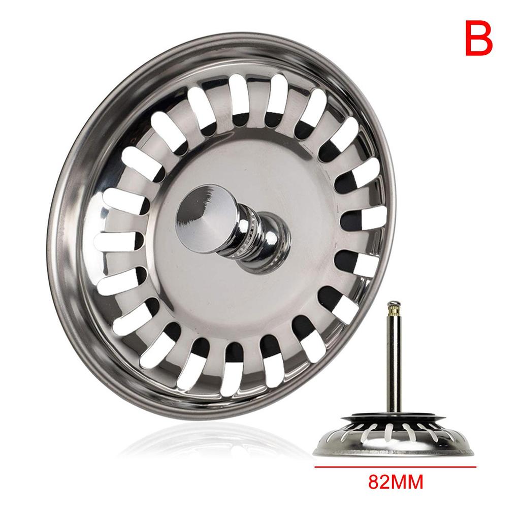 Kitchen Sink Strainer Stopper Steel Waste Sink Hair Bathroom Strainers Accessories Pl T3B9