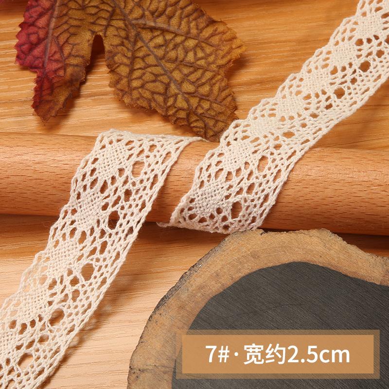 Полое кружево ручной работы своими руками Декоративный кружевной ремешок Одежда Скатерть Шторы Ткань Материал Хлопковая нить Кружевной край