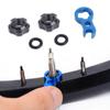 Bike Vacuum Tire Valve Nut Inner Tube Spool Wrench Tool Bike Tire Valve Collar Nuts Screws for Inner Tube Gas Nozzle