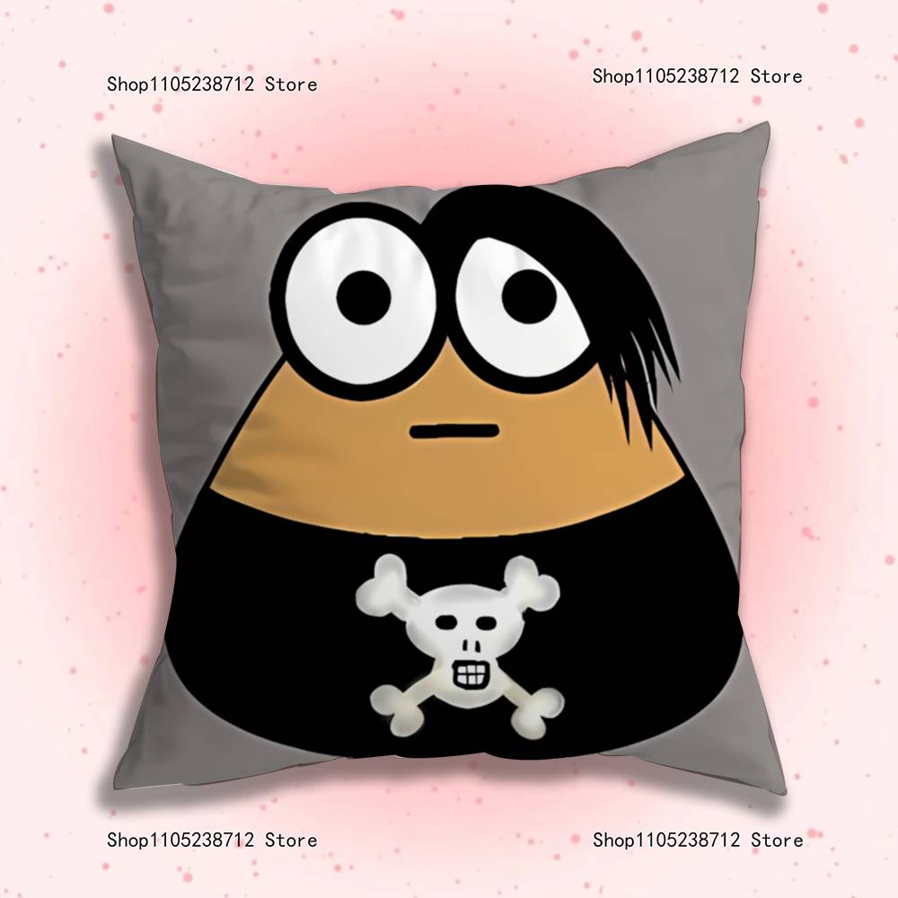 Мой питомец инопланетянин Emo Noteit Pou Наволочка Наволочка Подушка Плюшевый Мальчики Девочки Мультфильм Аниме Каваи Декор День Рождения Милые Подарки