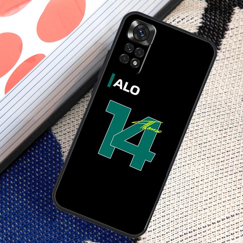 Чехол F1 Racing Fernando Alonso 14 для Xiaomi Redmi Note 10 11 Pro 8 9 12 Pro 11S 10S 9S Redmi 9 10 12C 9C 10C задняя крышка