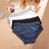 4 шт./компл. женские хлопковые трусики 5 цветов S-XL трусы сексуальные кружевные цветочные трусы женские удобные эластичные нижнее белье