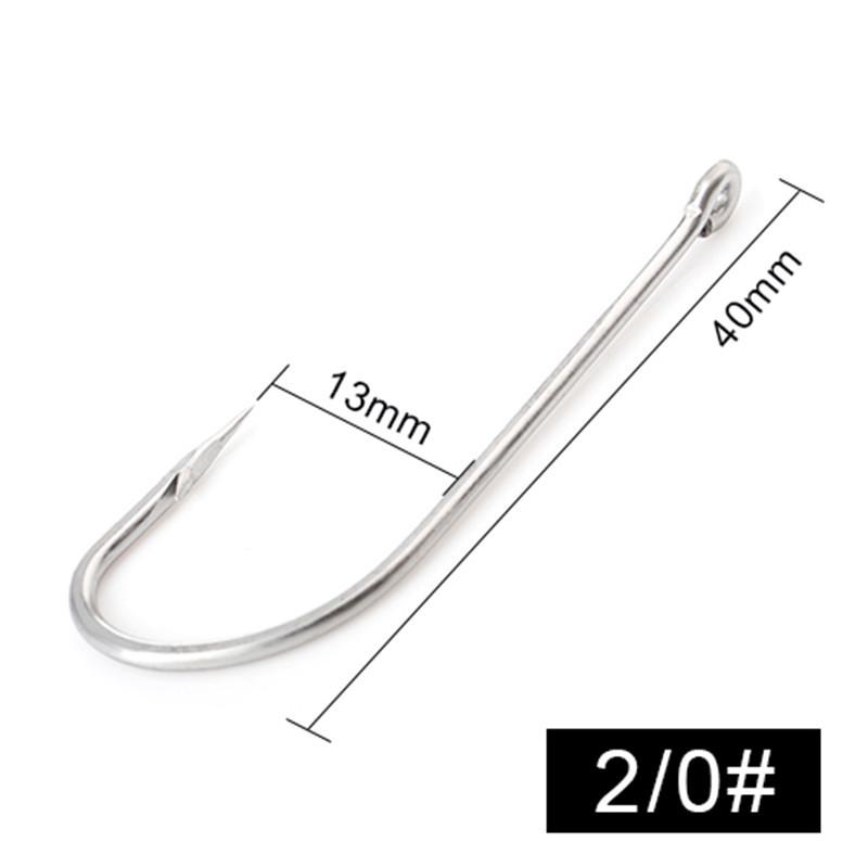 FISH KING 401SS Крючок с колючкой из нержавеющей стали 6/0#-1/0# 25шт/упак. 1#-8# 50шт/упак. Для ловли карпа на отсадку