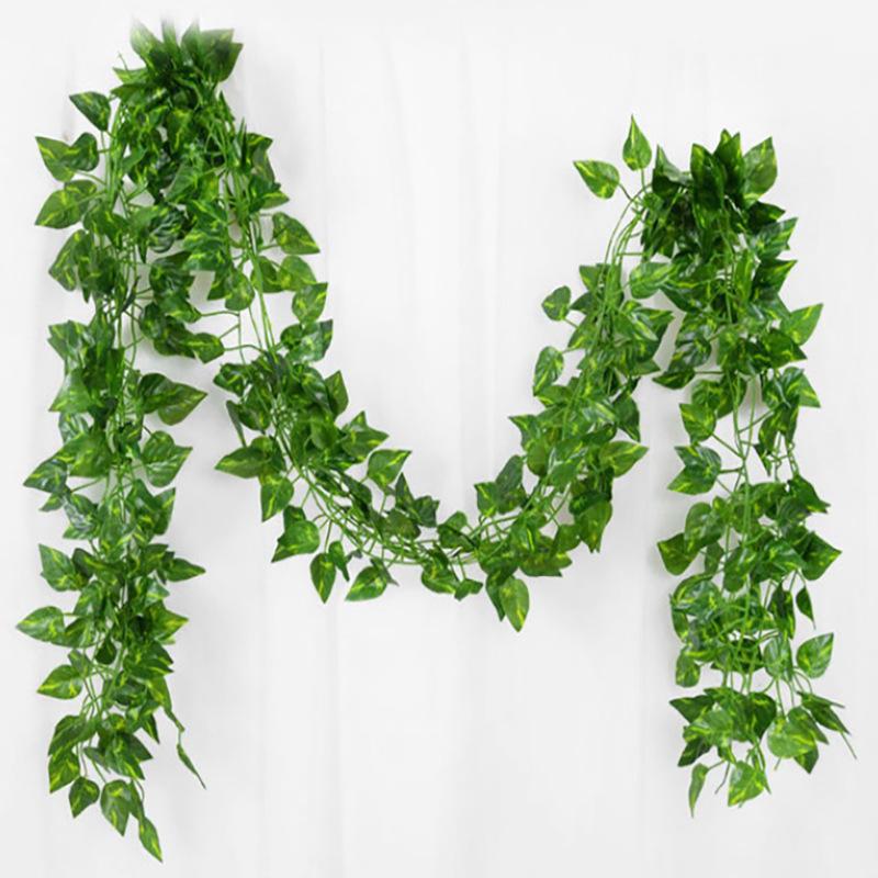 2/4/10M Artificial Ivy Leaves Garland Hanging Vines Artificial Plants Home Decor Fake Plants For Garden Wedding Party Wall Decor