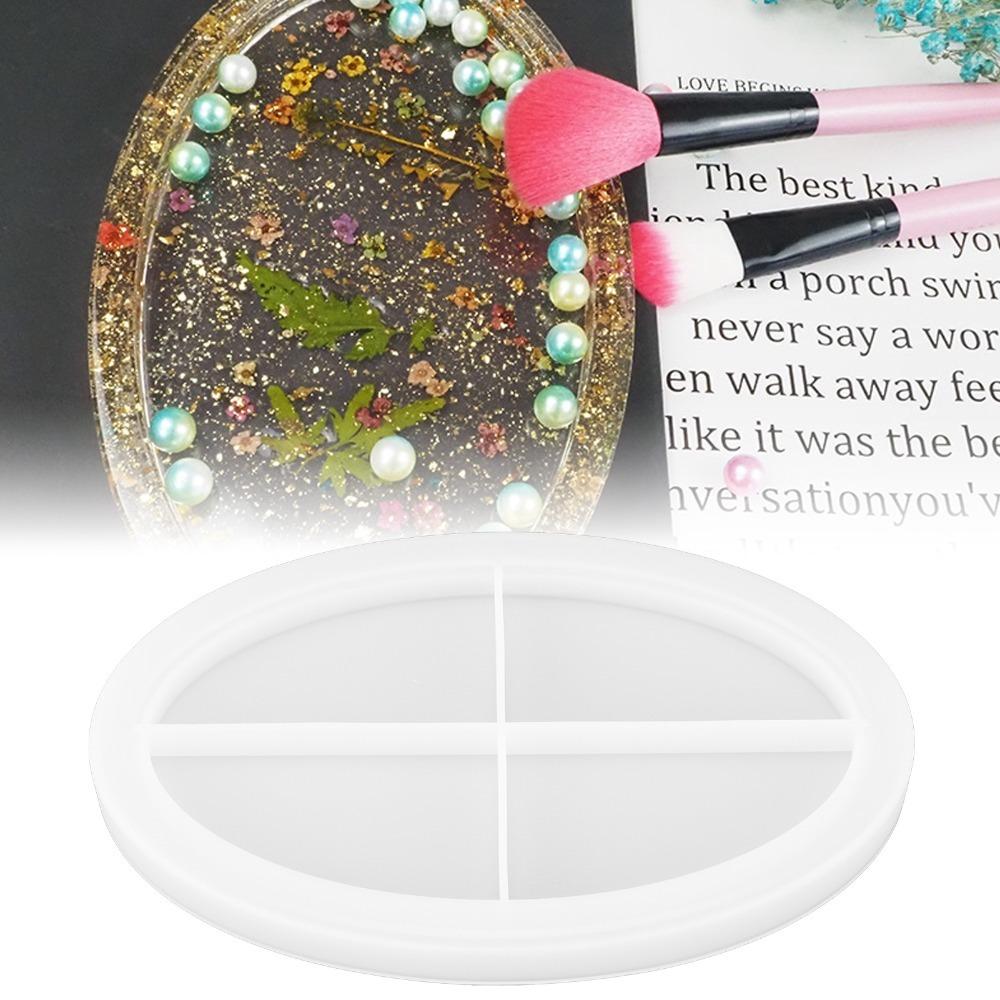 Soft Silicone Silicone Tray Mold Easily Demold Fruit Tray Mold Oval Tray Mold DIY Craft