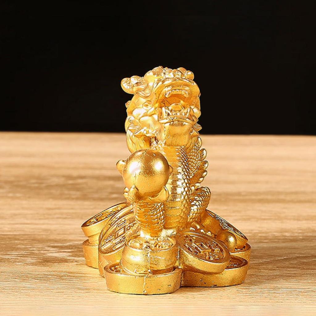 Дракон Фэн Пять Драконов Золотой Дракон Процветание Увеличивает Деньги 2024 Зодиак Фэн Шуй Удачи Счастливый Дракон Удачи Открытие Празднование Подарок