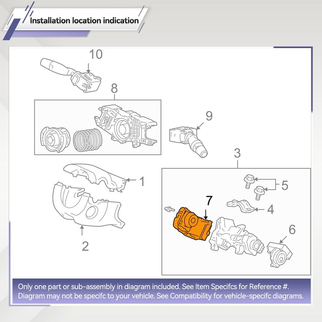 Car Ignition Starter Switch Fit For Acura RDX TL Honda Accord CR-V Civic Odyssey Element 2002-2011 # 35130-SAA-J51 35130SAAJ51