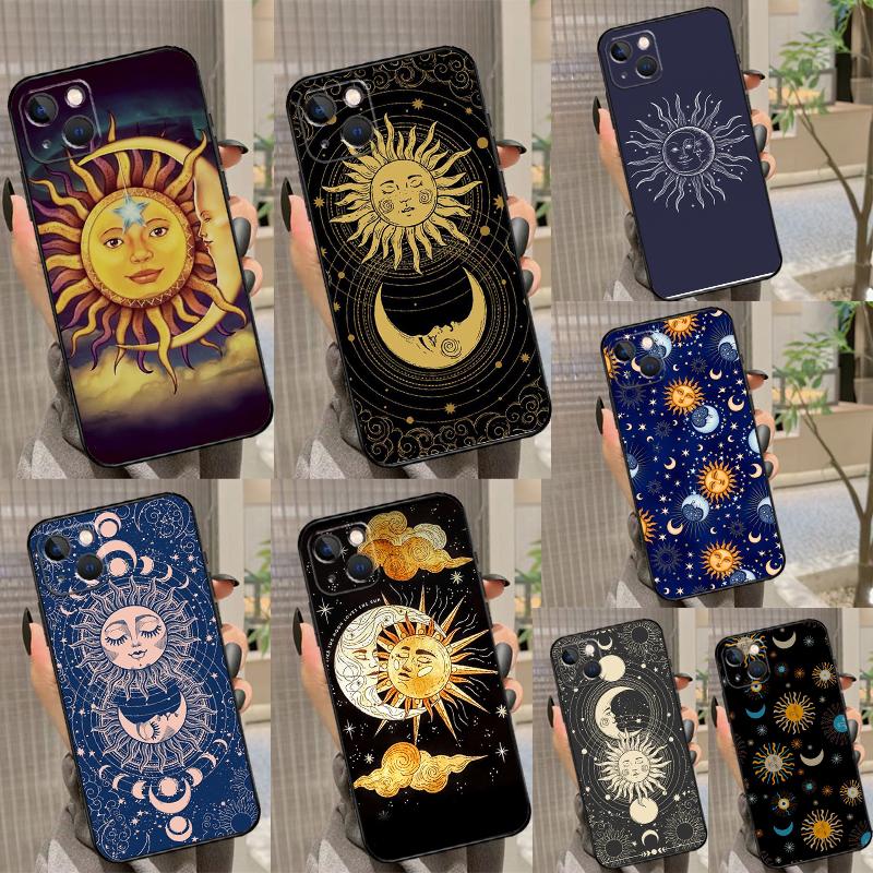 Чехол 'Лицо Солнца и Луны' для Oppo A5 A6 Pro A15 A57 A17 A54 A74 A94 A76 A16 A96 A40 A60 A80 A18 A38 A58 A78 A98