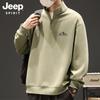 Мужская весенняя толстовка JEEP SPIRIT с воротником-стойкой и молнией на половину