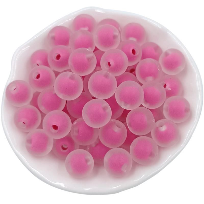 Товары для дома и вечеринки Модный сэндвич 20 шт. Сердечник для изготовления браслетов и сережек DIY Ювелирные аксессуары 10 мм Круглые свободные бусины матовые