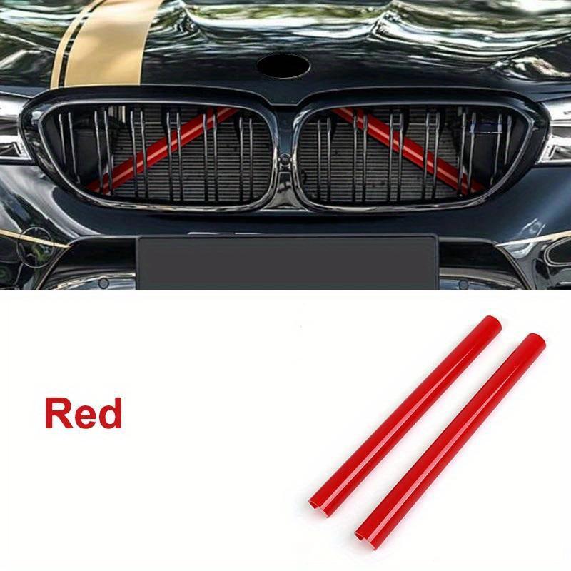 2 шт., накладки на переднюю решетку автомобиля для BMW F10 F11 F01 F02 F03 F04 F07 F06 F12 F13 F39 F48, полоски на переднюю решетку, рамка, наклейки для украшения автомобиля
