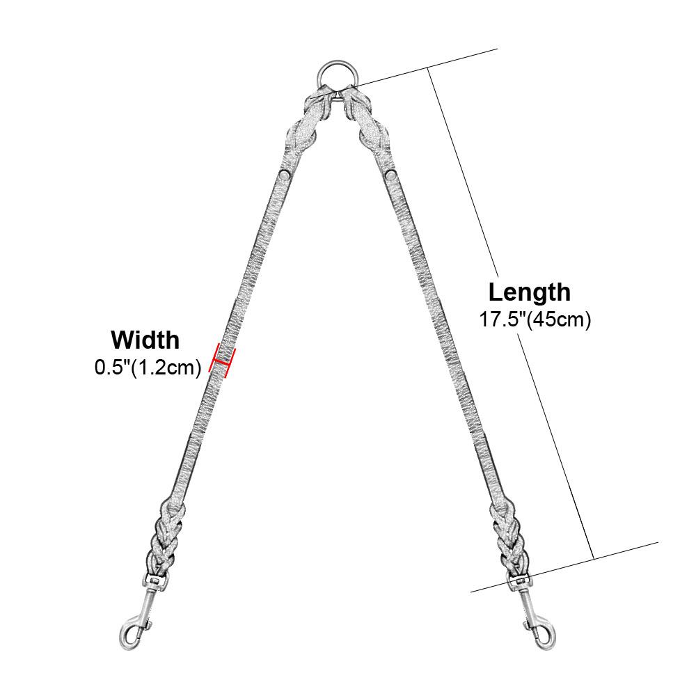 Двойные поводки для собак из натуральной кожи, двухсторонние поводки для собак, поводки для домашних животных, поводки для прогулок для двух собак Pitbull, коричневые, черные