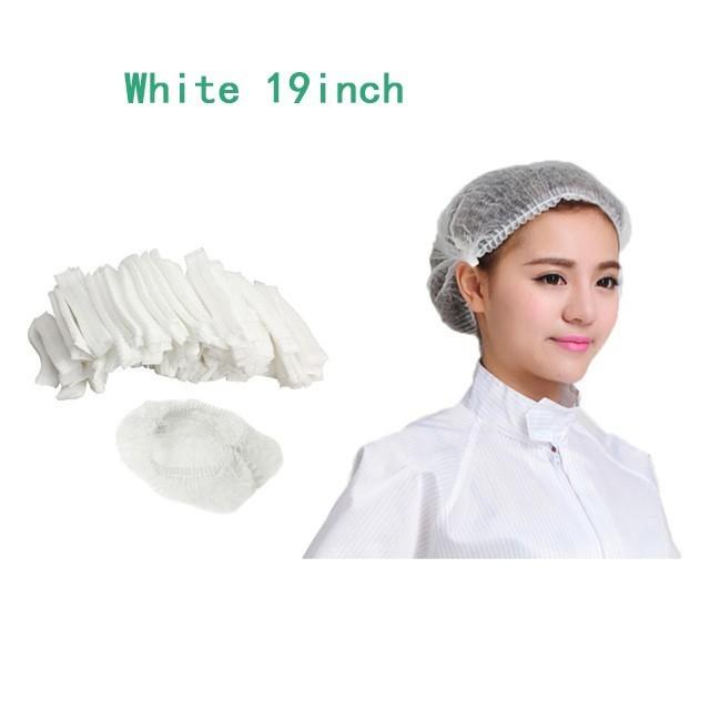 100pcs/Pack Disposable Hair Head Covers Net Bouffant Dustproof Anti Dust Caps Breathable Shower Hats