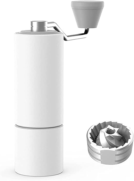 Кофемолка Timemore Coffee Timemore с 36 уровнями грубости помола, легкая в использовании, из нержавеющей стали, белая, ручная, C2, регулировка, легкая, экономящая труд,