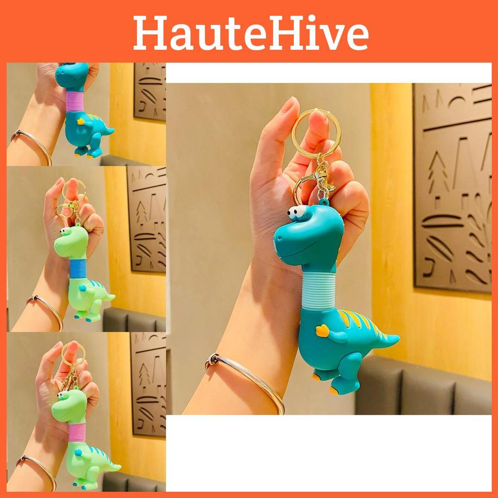 Премиального качества мультяшный брелок-динозаврик, идеально подходящий для сумок и ключей от машины