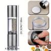 2 в 1 двухсторонняя мельница для перца, ручная мельница из нержавеющей стали, мельница для соли и перца, мельница для специй, кухонный инструмент