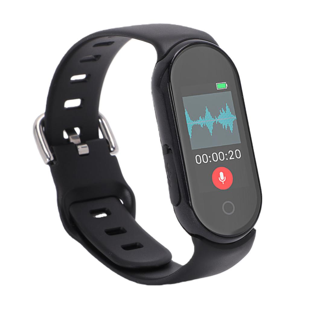 S36A 3-в-1 Портативный диктофон с 0,96-дюймовым экраном, Bluetooth-подключением к приложению, Браслет с ИИ-записью, Голосовой