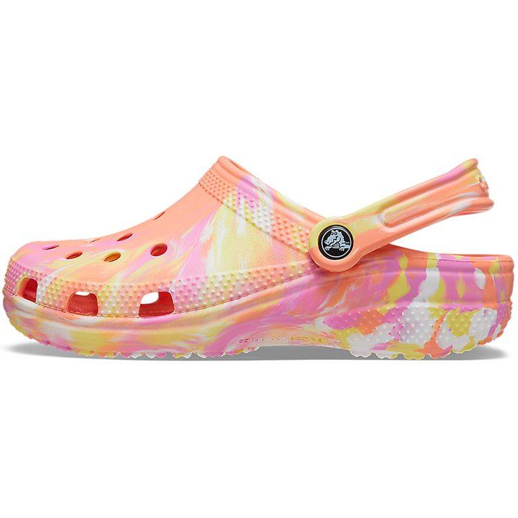 Crocs Классические клоги Marble Beach Sports Унисекс Красные Разноцветные Сандалии 'Красный' 206867-83F