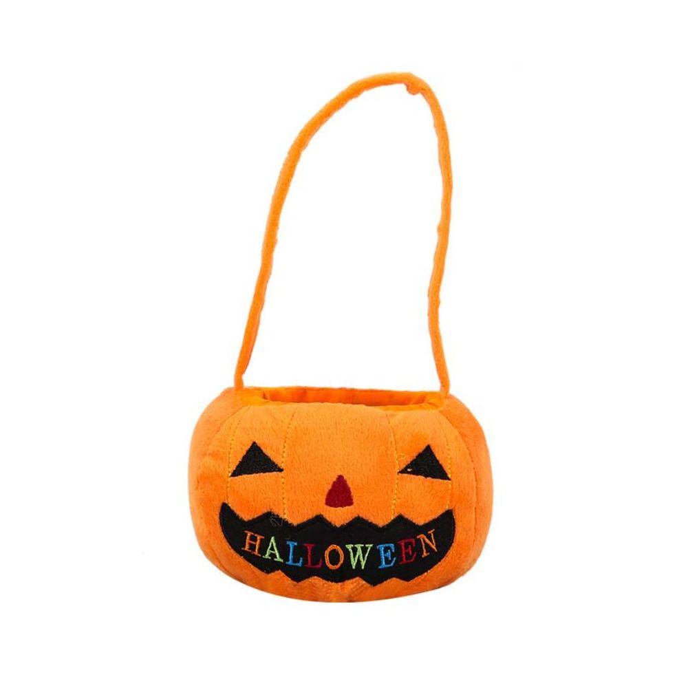 Trick or Treat Halloween Candy Bag Cloth Stuffed Cotton Tote Bags Pumpkin Candy Bucket Children