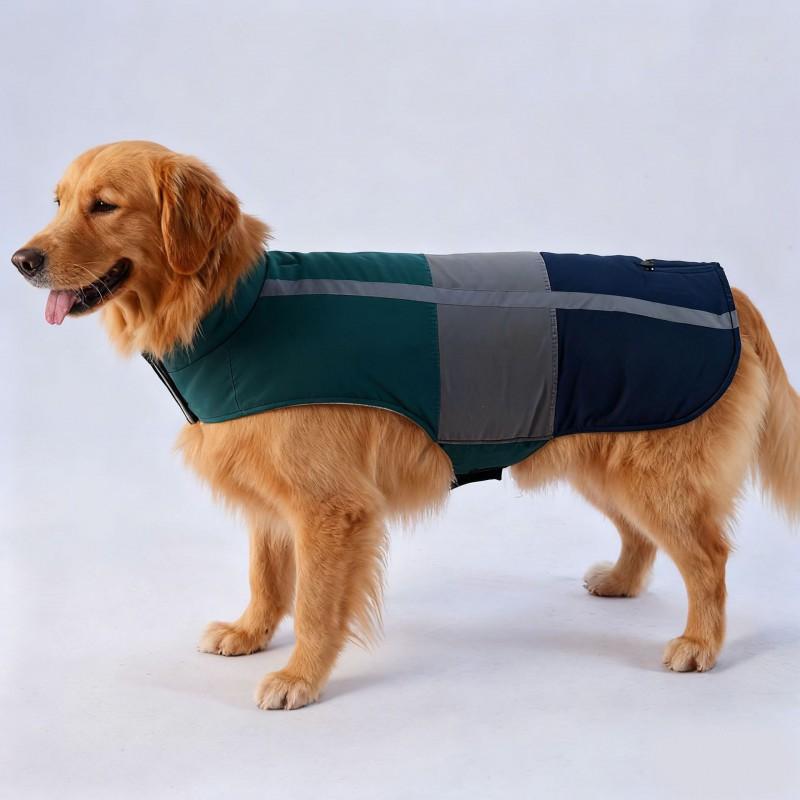 Medium Dog Winter Coat Thick Warm Pet Fleece Jacket With Magic Tape Small Dogs