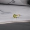 14K Peridot Birthstone Earrings_5.0mm