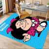 1pc Mafaldas Blue Star Shirt Carpet for Playroom Bedroom Living Room Sofa Home Decor,kids Game Area Rug Non-slip Floor Mat Y73035