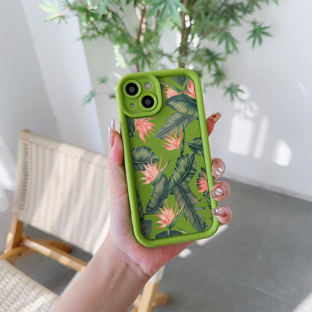 Мягкий ТПУ чехол для телефона с рисунком цветка Райская Птица для iPhone 17 Air 16 15 14 Pro Max Plus 13 12 Mini 8 7 X Xs Задняя крышка